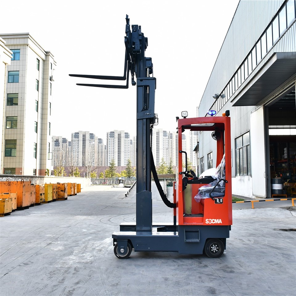 Bejgħ sħun Erba 'Direzzjoni Forklifts Electric Stcaker Moving Fork