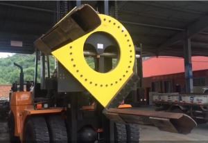 Forklift ta ’xogħol qawwi b’Forks Revolvinger Positioner