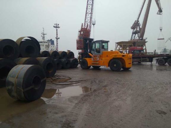 25 Ton Heavy Forklift Truck Attachment Roll Prong