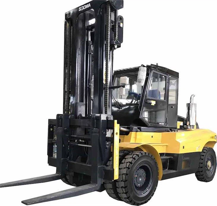 Kwalità Għolja 12 Tunnellata Diesel Forklift Kulur Isfar